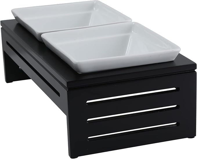 Silicute Ceramic Elevated Pet Bowl
