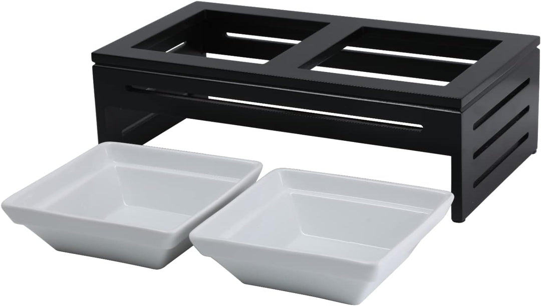 Silicute Ceramic Elevated Pet Bowl