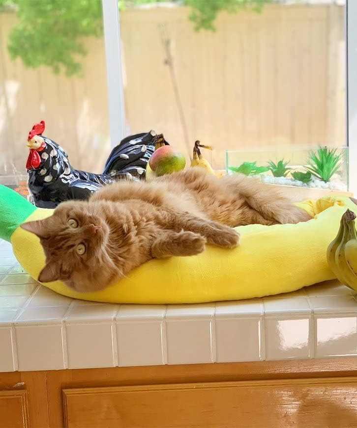 Silicute Banana Plush Pet Bed