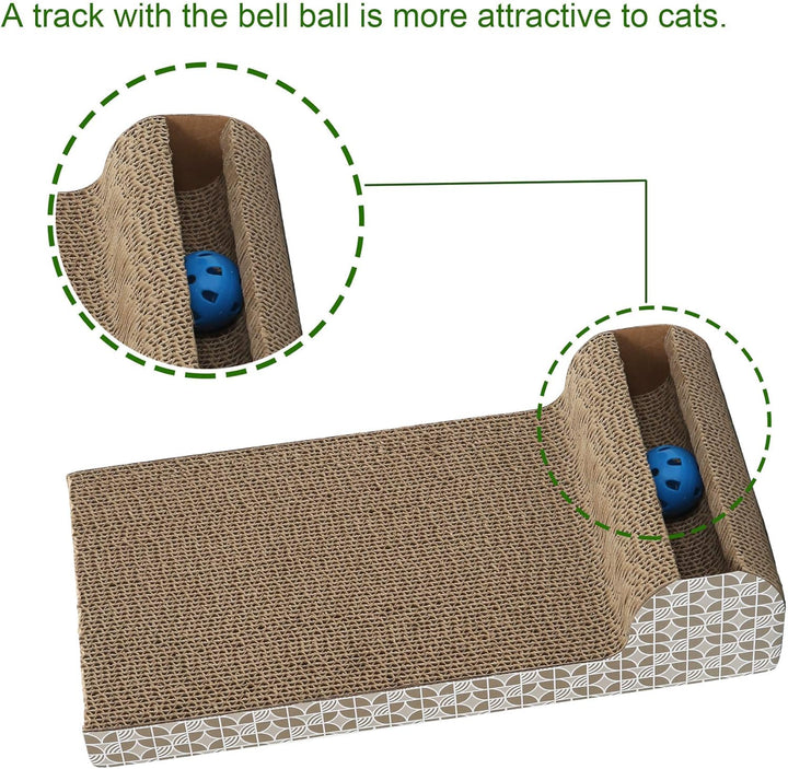 Catnip Scratching Board with Ball